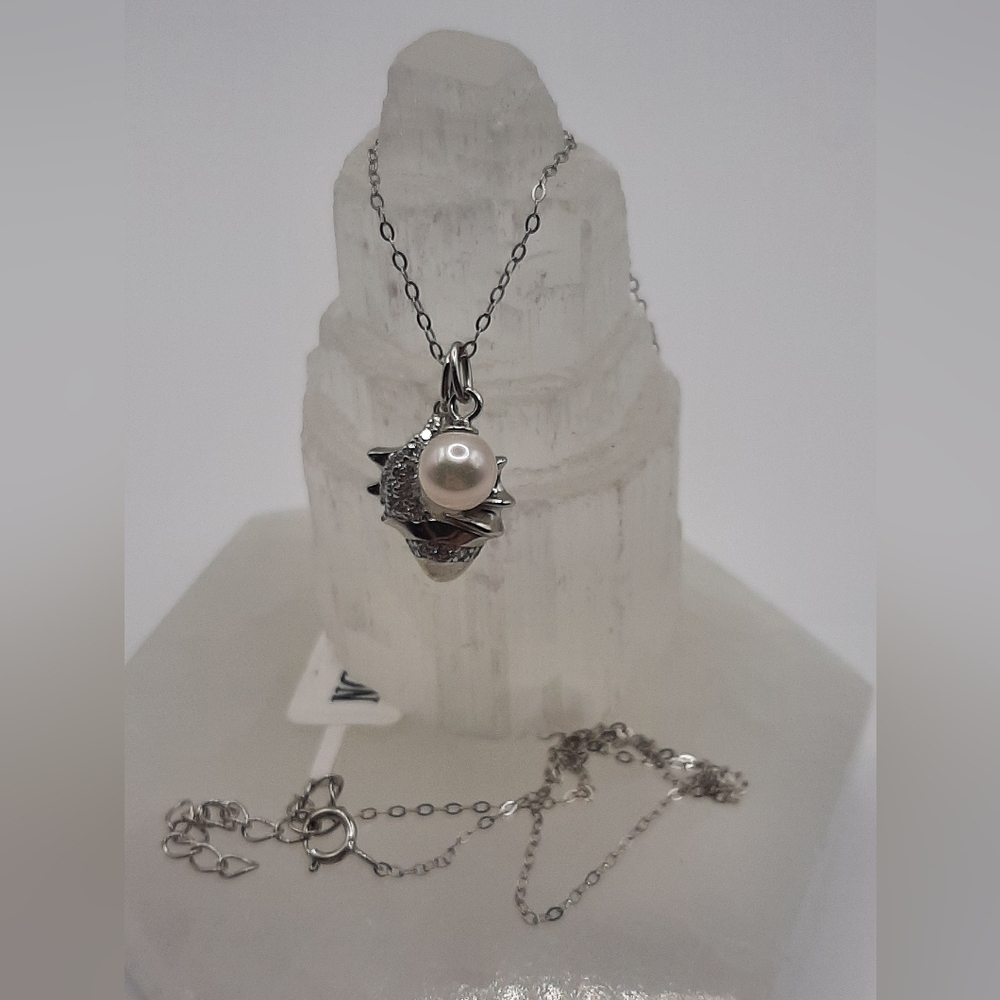 N4 Sterling Silver Shell Necklace- Charmed Aroma